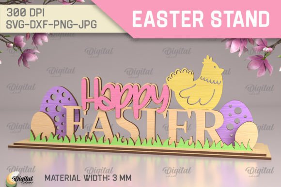 Charming Easter Decor with 3D Laser Cut Chick Designs