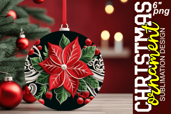Joyful 3D Christmas Sublimation: A Festive Design Essential